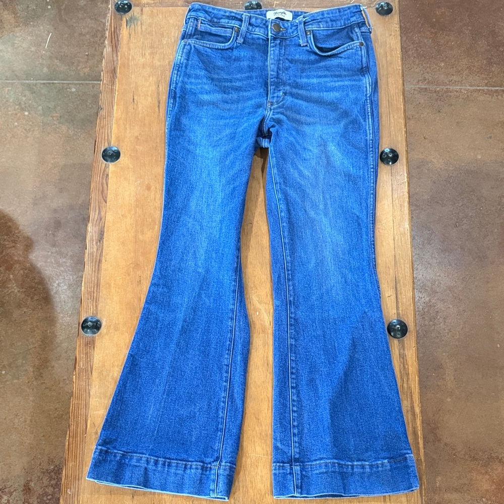 Wrangler Women's Bright Blue Wide-Leg Flare Jeans